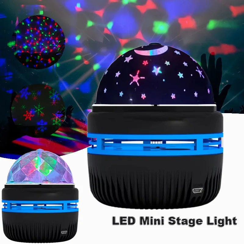 Star Galaxy Projector Lamp – USB, Remote Control & Auto Rotating Moon Light