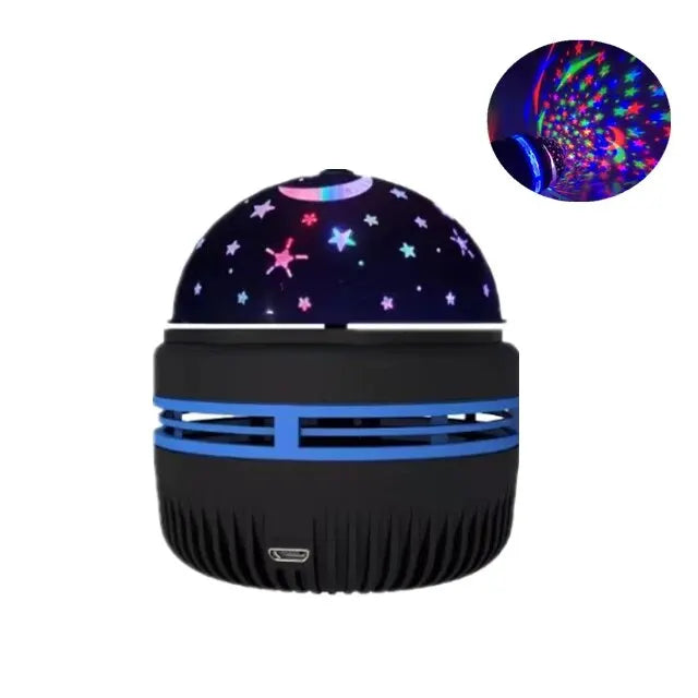 Star Galaxy Projector Lamp – USB, Remote Control & Auto Rotating Moon Light